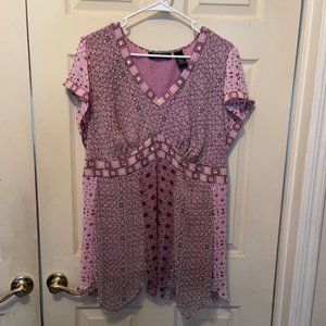 New York City Design Co. Pink Shear Shirt Woman's Size 22/24